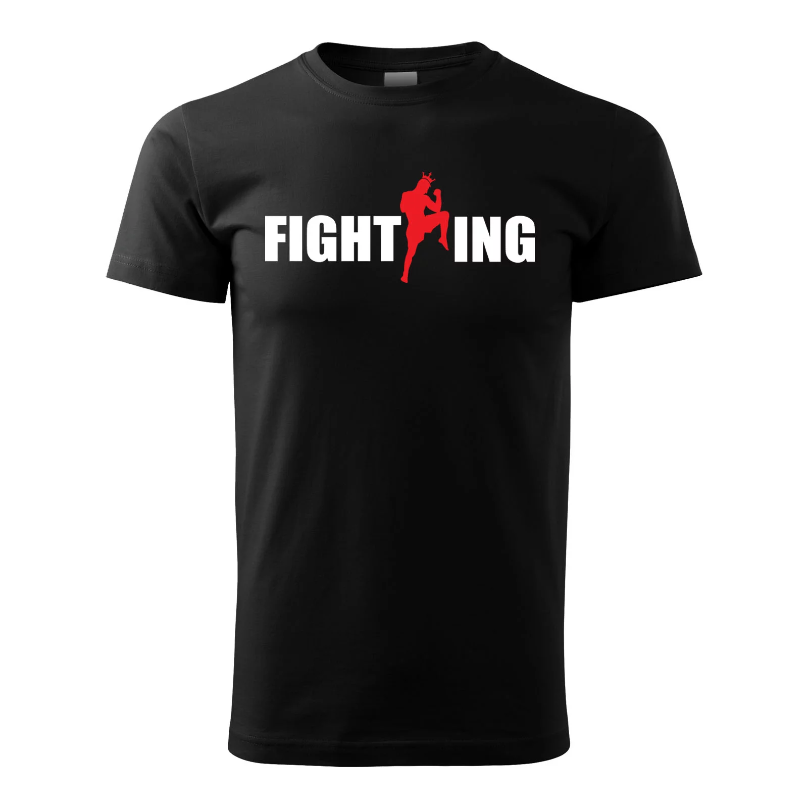 Pánske tričko Fightking čierne veľkosť S