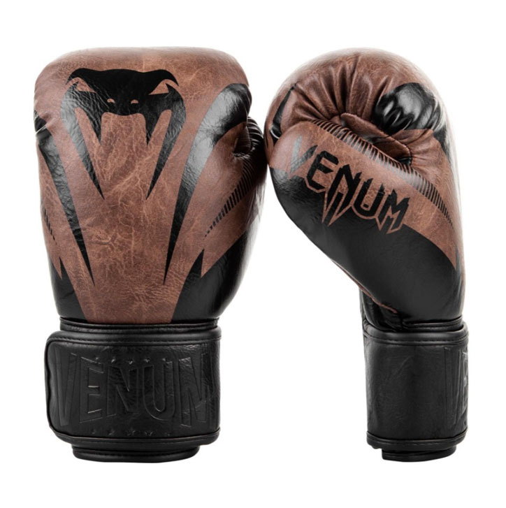 Boxerské rukavice Venum Impact hnedo/čierne