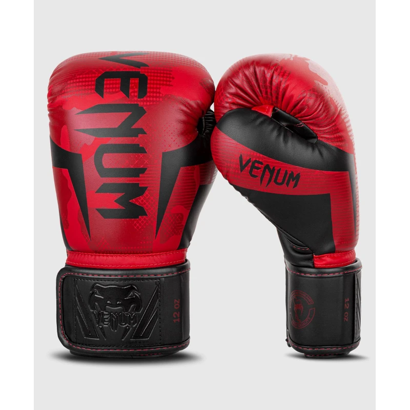 Boxerské rukavice Venum Elite camo/červené