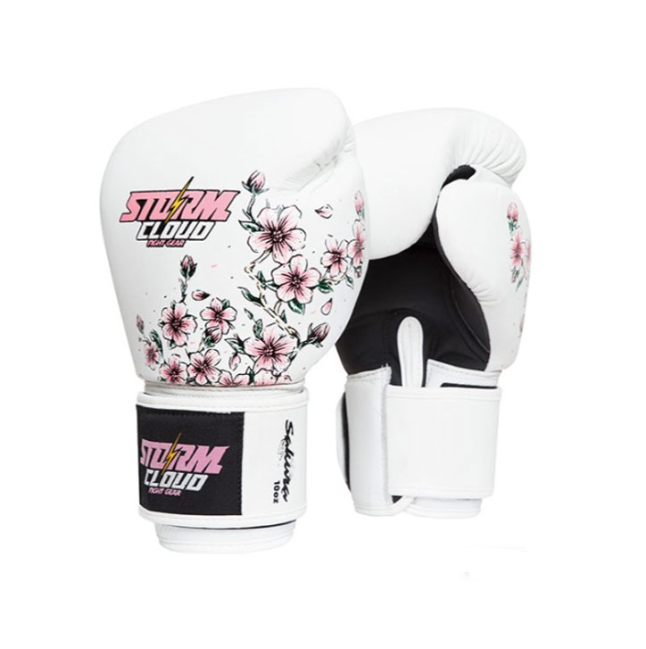 Boxerské rukavice StormCloud Sakura biele