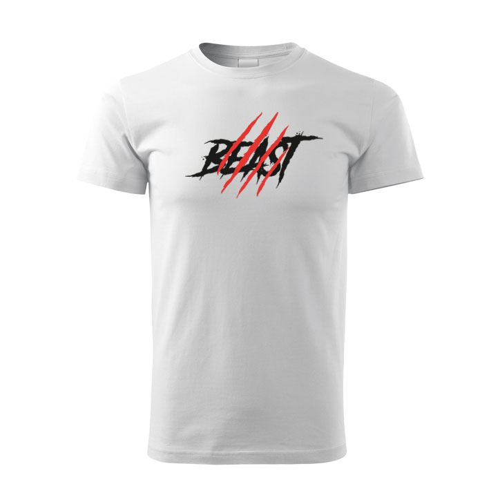 Pánske tričko Beast biele veľkosť S