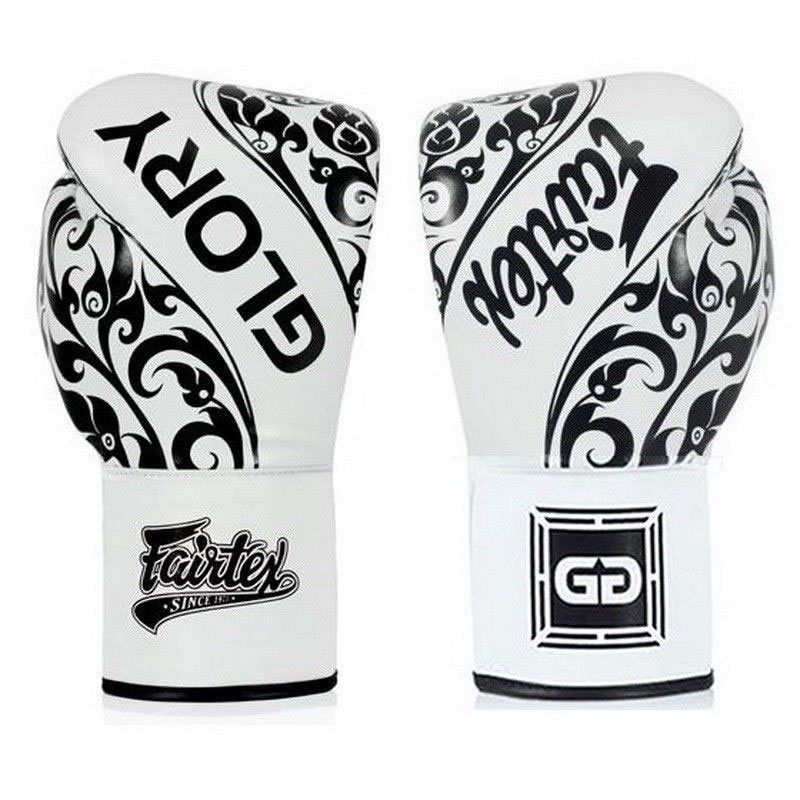 Boxerské rukavice Fairtex BGLG2 bielo/čierne